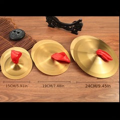 1 Pair Copper Cymbal Hand Percussion Instruments For Stage Party Musical