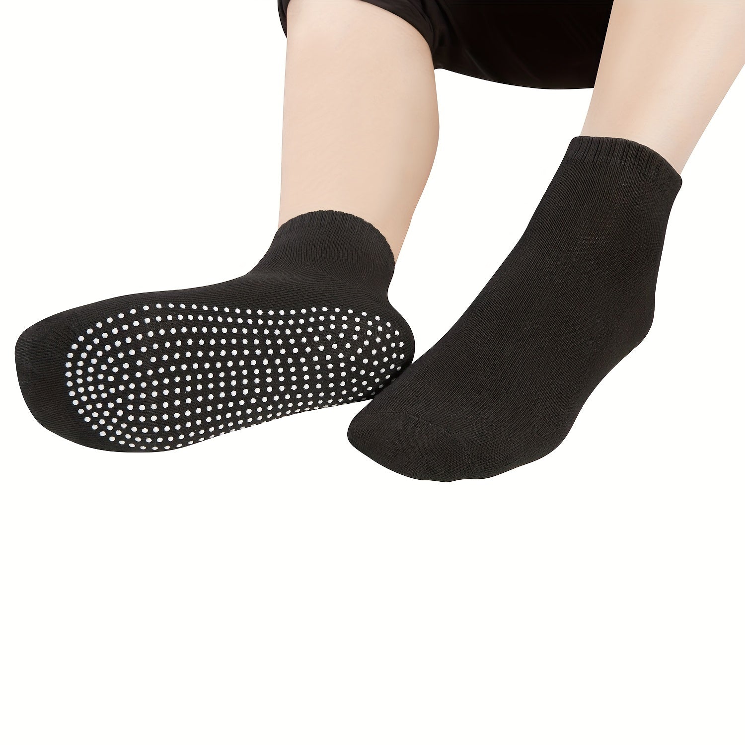 Non Slip Grip Yoga Socks - Anti Skid Grip Socks - Home Workout Socks