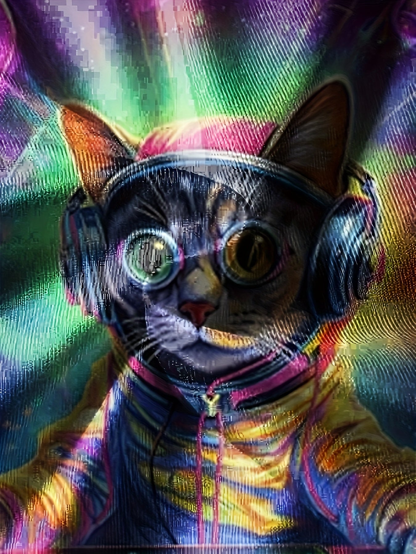 Cat DJ 3D Print Boy's T-Shirt Kids Casual Short Sleeve Breathable