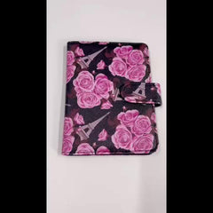 Floral Pattern PU Leather Passport Holder Functional Case