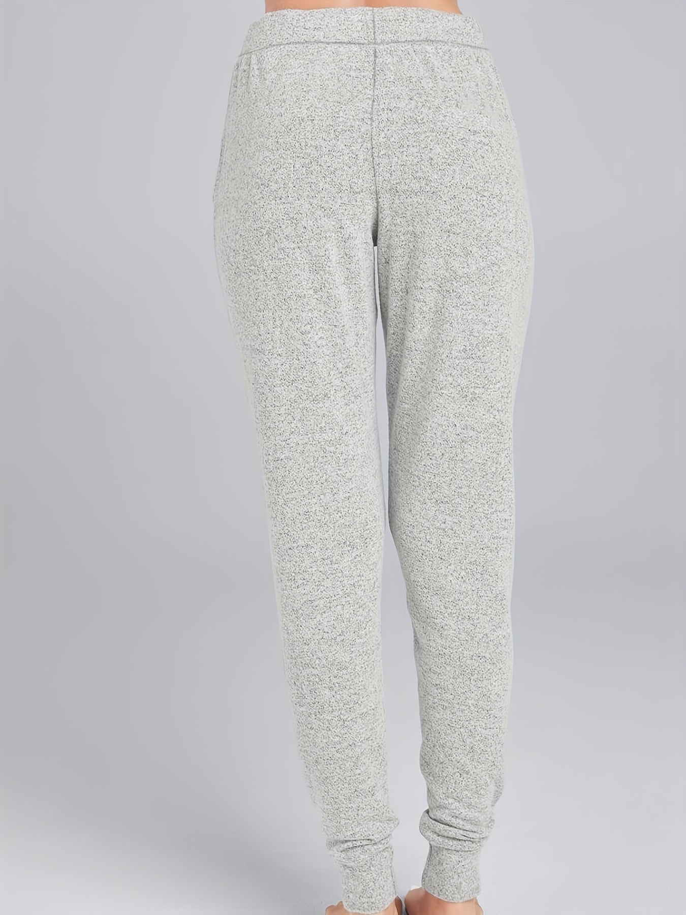  Solid Long Sleeve Hoodie & Joggers Set