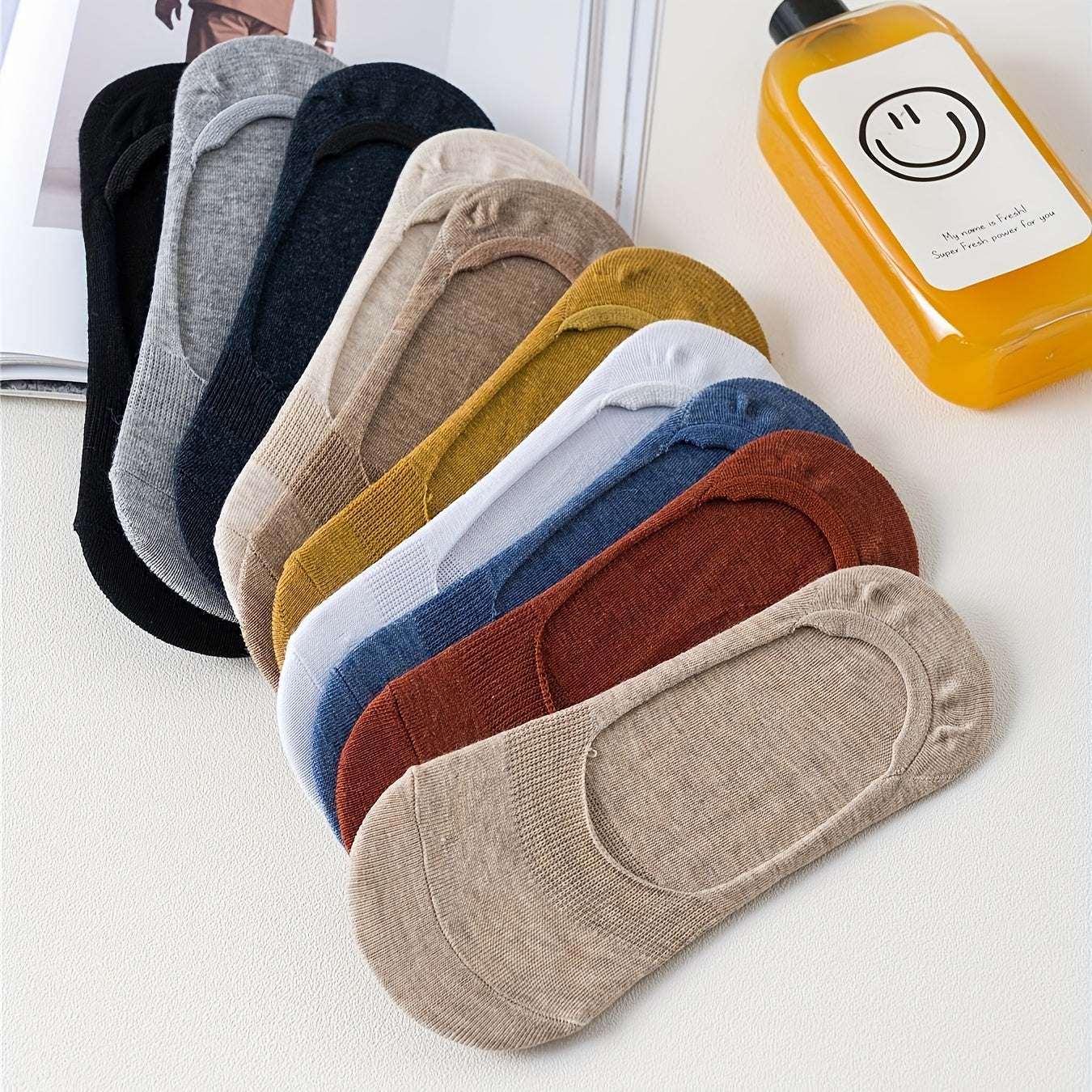 10 Pairs Low Cut Ankle Socks Soft & Lightweight Women's Stockings
