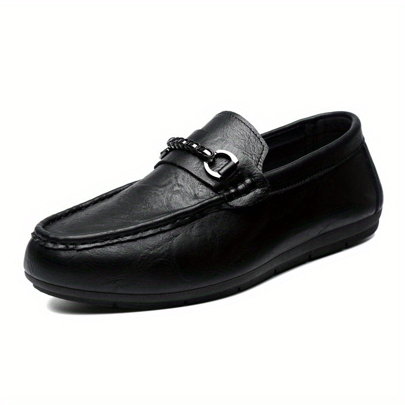 Men's Moc Toe Loafer Shoes Non-Slip Slip On Driving Shoes