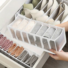 3pcs Fabric Underwear Storage Boxes Clothes Organizer Drawers