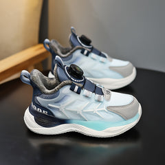 Rotating Buckle Warm Plush Lining Boys' Basketball Shoes