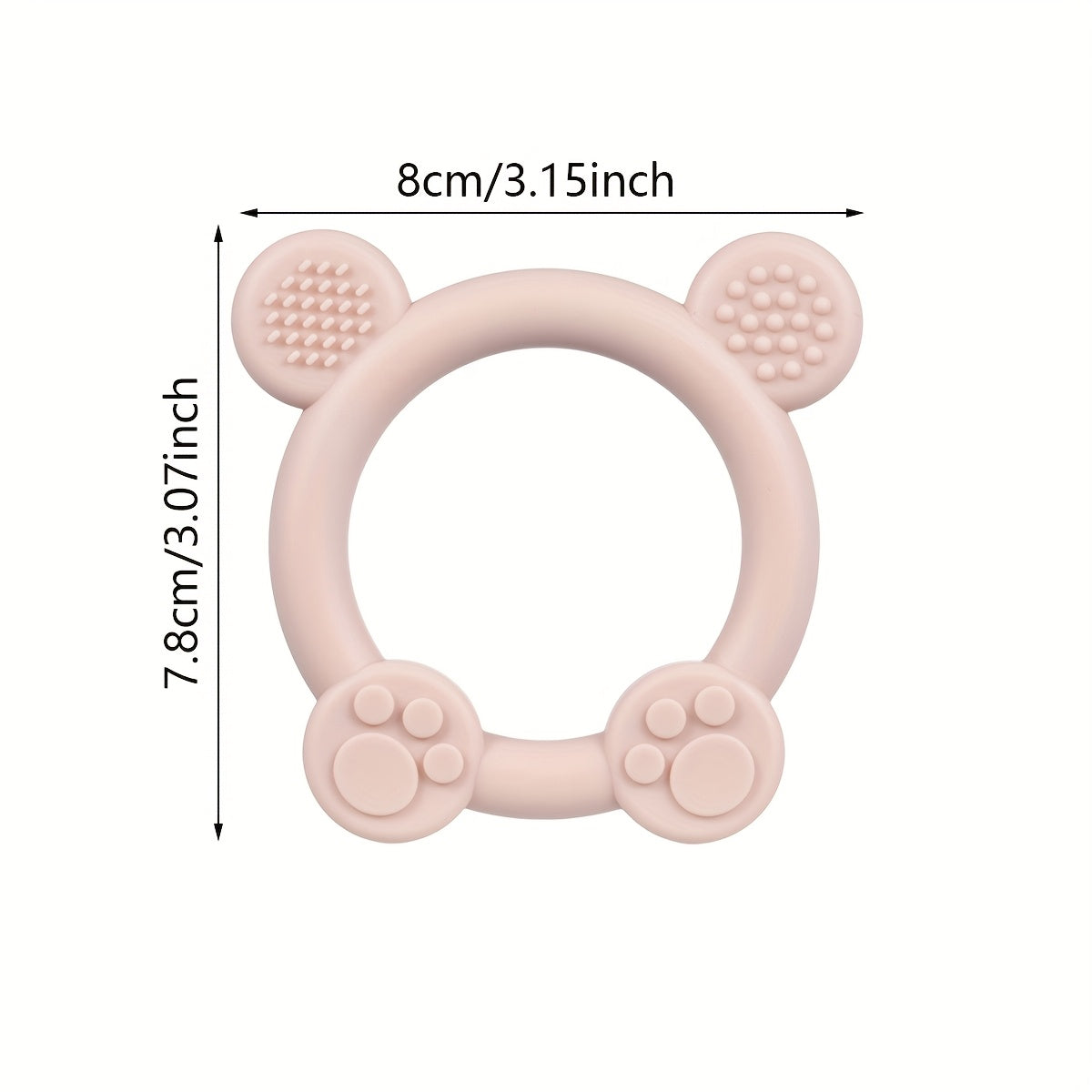 Silicone Baby Teether Animal Shapes Multifunctional Sensory Textures