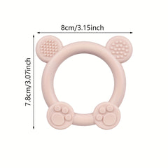 Silicone Baby Teether Animal Shapes Multifunctional Sensory Textures