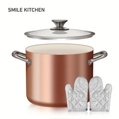 7 Qt Nonstick Soup Pasta Pot With Lid 22cm 7.08in