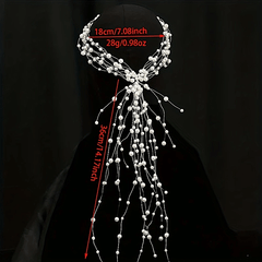 Bridal Faux Pearl Headdress Beaded Hairband Wedding Dress Accessories