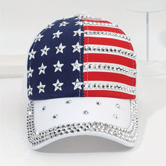 Rhinestone Baseball Cap for Couples Adjustable Sports Hat
