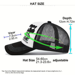 Letter Embroidery Patch Baseball Cap Trucker Hat
