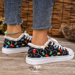Women's Lace Up Low Top Flat Shoes Comfortable Casual Sport Shoes