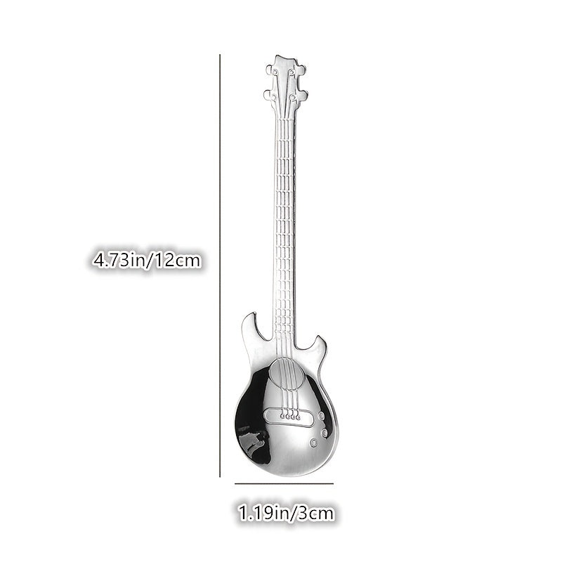 Creative Guitar Spoon for Coffee Desserts Ice Cream