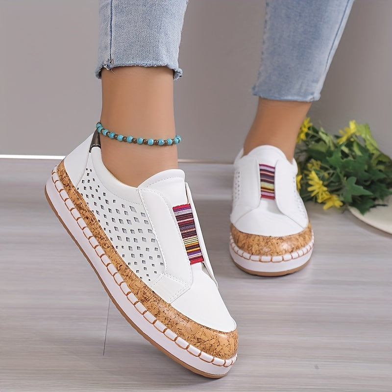 Women's Hollow Out Flat Slip On Outdoor Shoes