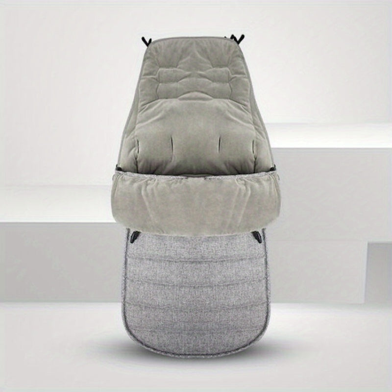 Linen Baby Stroller Sleeping Bag Warm Foot Cover Windproof Three speed Adjutable