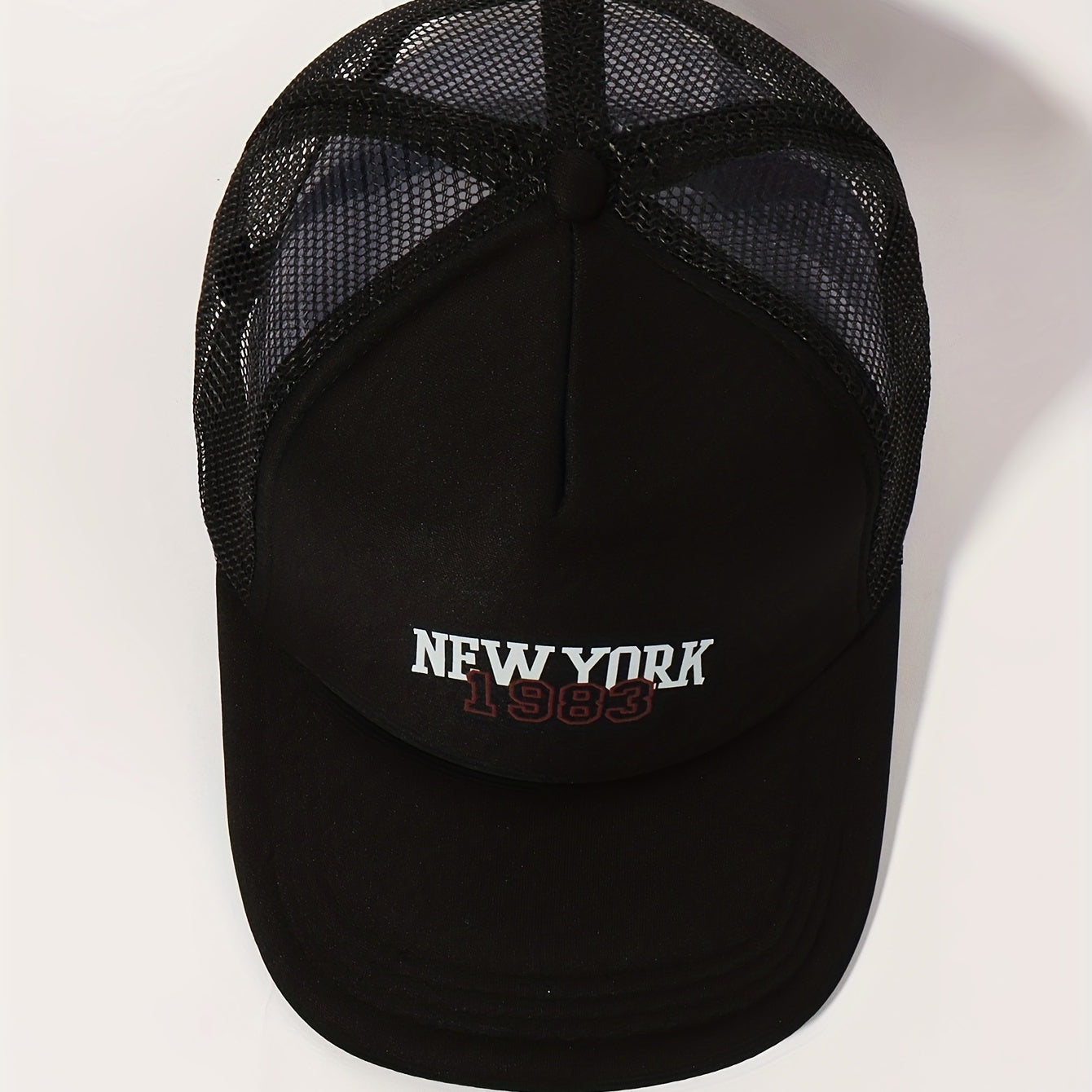 NY1983 Trucker Hat Baseball Cap Adjustable Mesh Sunshade Dad Hat