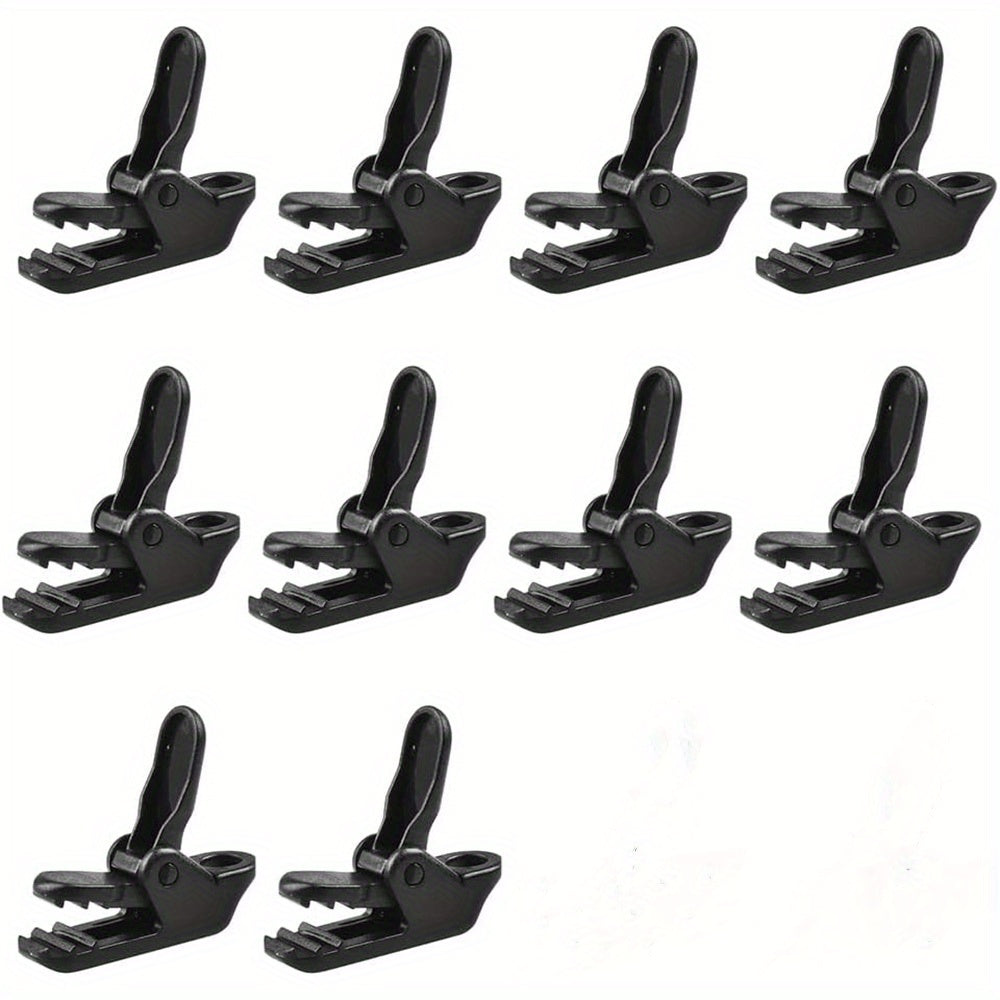 10pcs Mini Tarp Clips Heavy Duty Lock Grip for Tent Awning Clamp