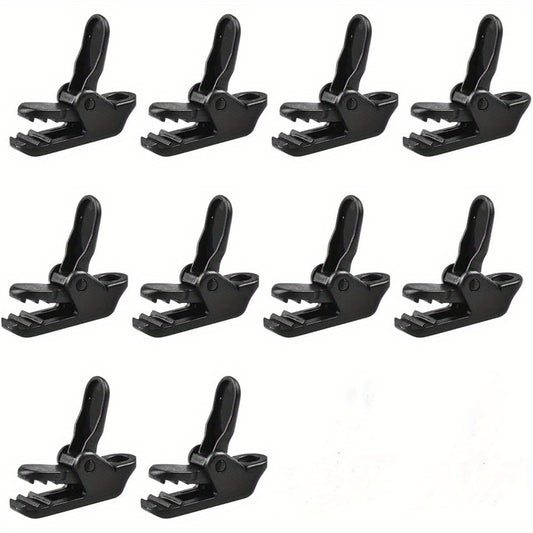 10pcs Mini Tarp Clips Heavy Duty Lock Grip for Tent Awning Clamp