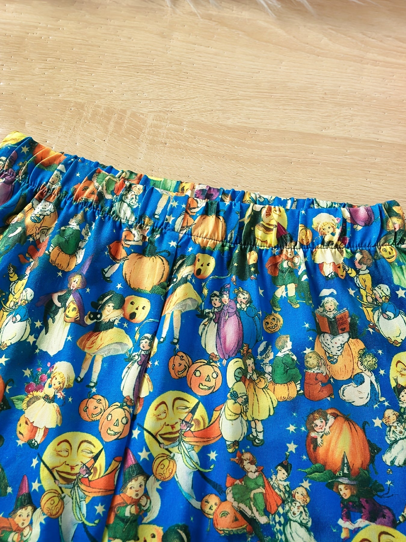 Kids' Pumpkin Witch Pajamas Set Halloween Style PJ Set Girl's
