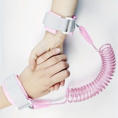 Toddler Pink Anti-lost Bracelet Spring Leash Safety Wrist Link