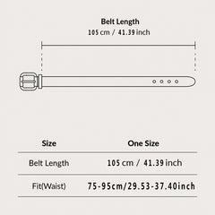 Women's Skinny Waist Buckle Belt for Business Commute