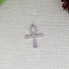 5pcs Cross Pendant Stainless Steel Necklace Jewelry Accessories