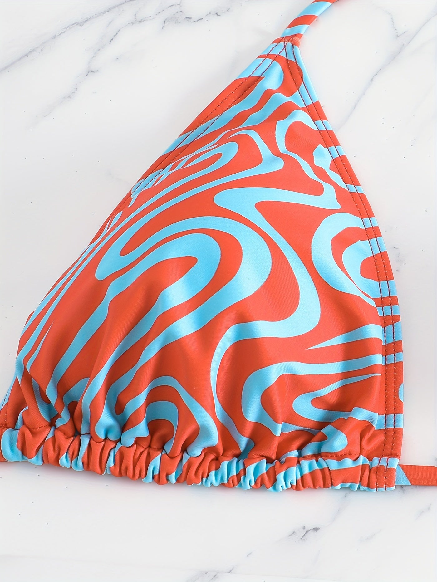  Sexy Bikini Set Women's Plus Print Ruched Cover Up Swimsuit