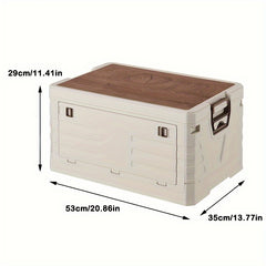 Foldable Storage Box w/ Lids & Handle for Shoes, Books, Toys - Closet Organizer
