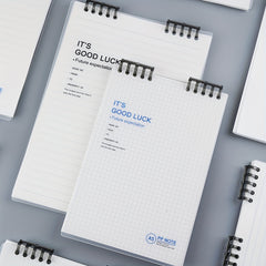 B5 Loose Leaf Notebook with Horizontal Lines, Square Shells, Detachable Binder
