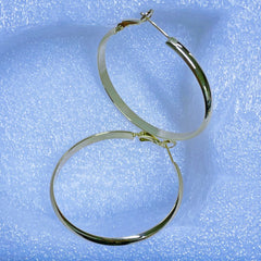 Women's 925 Silver Arc Texture Glossy Stud Earrings