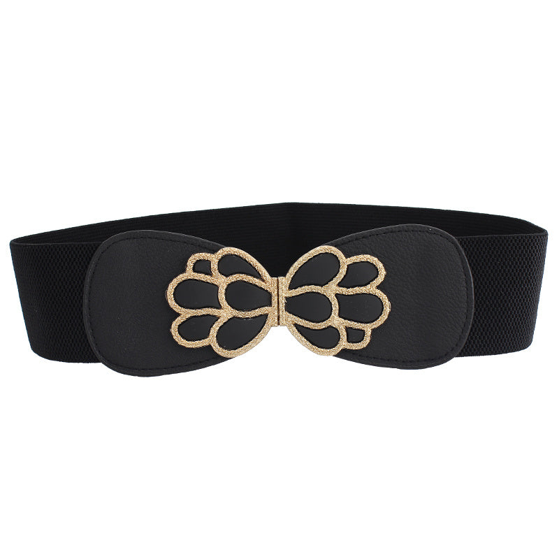 Women's Waist Belt Cover Skinny Elastic Decorative Dress Belt