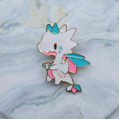 Colorful Dragon Cartoon Brooch for Men Backpack Jewelry Gift