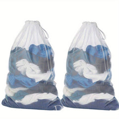 Large Mesh Laundry Bags 24x36in w/ Handles & Drawstring Closure