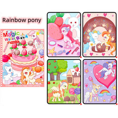 Watercolor Magic Book Toddler Reusable Painting Animal Coloring Book