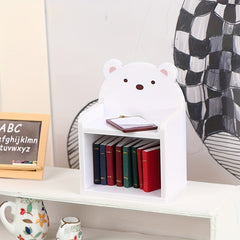 1:12 Little Bear Bookshelf Dollhouse Desk Shelf Furniture