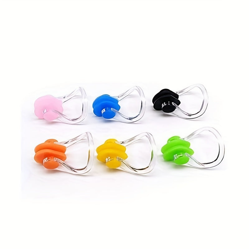 12pcs Waterproof Silicone Nose Clips for Swimming and Surfing