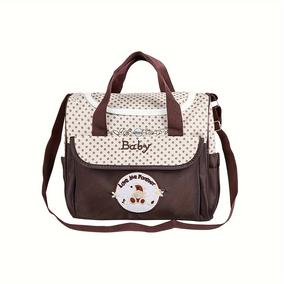 Animal Print Lightweight Messenger Bag for Travel Bear Diaper Bag