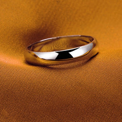 Men's Silver Stainless Steel Ring Wedding Bands Couple's Faux Jewelry