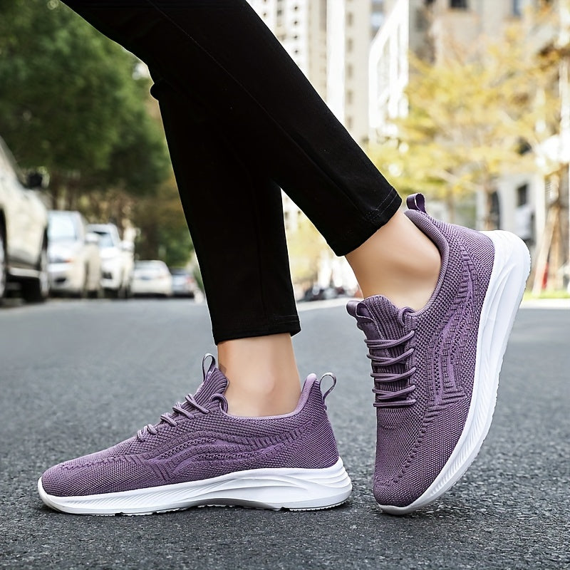 Women's Lace Up Athletic Running Shoes Soft Sole Casual Mesh Sneakers