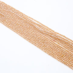 Orange Spinel Faceted Small Beads Beading Length 15''