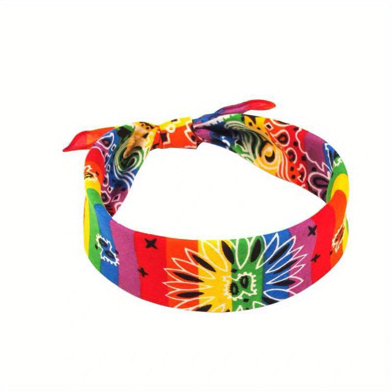 Rainbow Square Scarf Sports Scarf Headscarf Pride Month Accessories