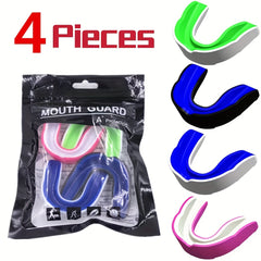 4pcs Sports Mouth Guard for Hockey Basketball Football Martial Arts