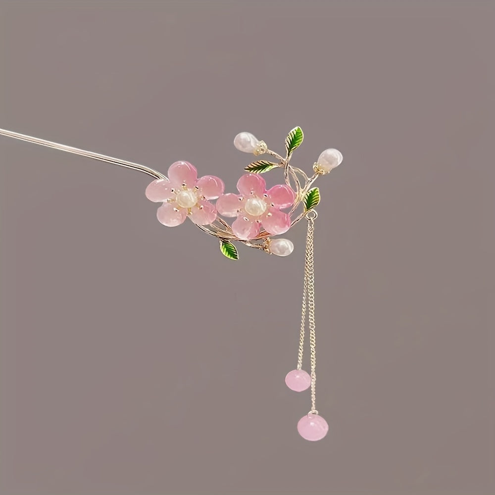 Chinese Flower Hair Pin Pendant Style Hair Stick Hair Accessories