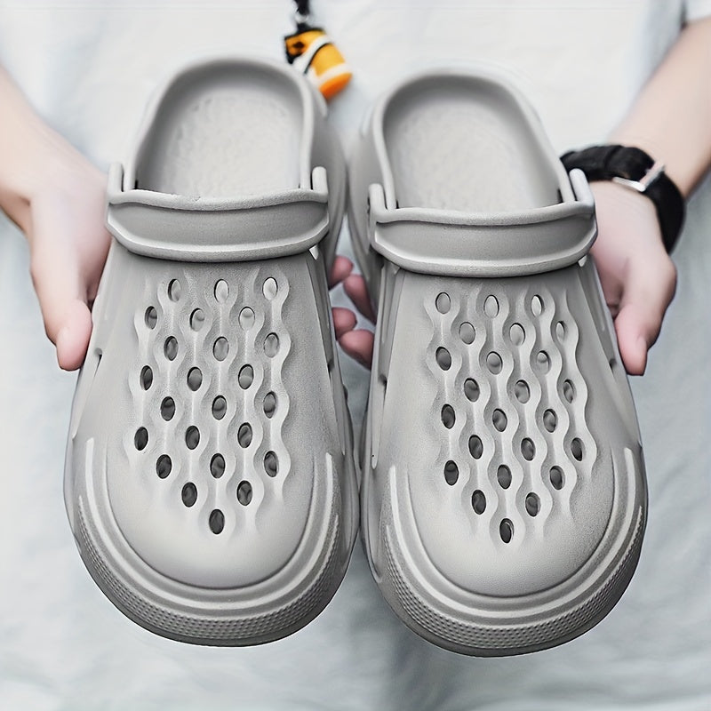 Unisex Soft Sole Comfy Clogs Hollow Out Non Slip Garden Shoes Summer