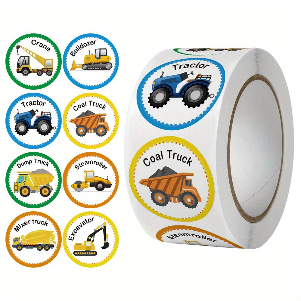 500pcs Cartoon Vehicle Stickers Funny Self-adhesive DIY Craft Decoration