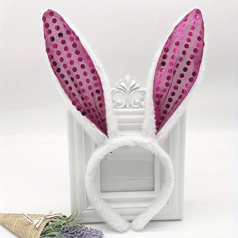 Bunny Rabbit Ear Headband Plush Hairband Costume Party Easter Hair Accessories