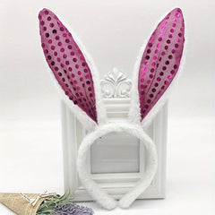Bunny Rabbit Ear Headband Plush Hairband Costume Party Easter Hair Accessories
