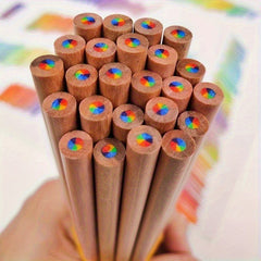 6-Piece Multicolor Wood Pen Drawing Pencil Set