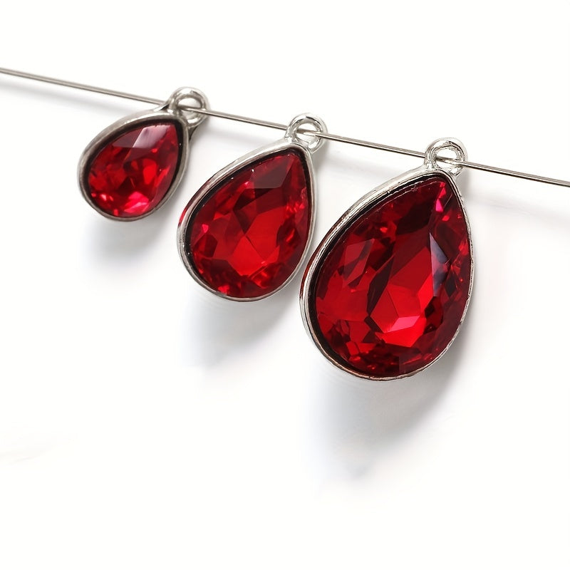 10pcs Charm Crystal Pendant for DIY Jewelry Earrings Bangle Necklace