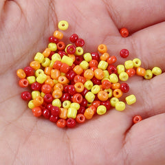 30g Rainbow Opaque Seed Beads 3mm for Jewelry Making